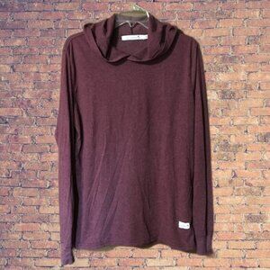 Kinetix Casual Luxury Long Sleeve Hoodie Tee Shirt Unisex Size M- NWT MSRP $85